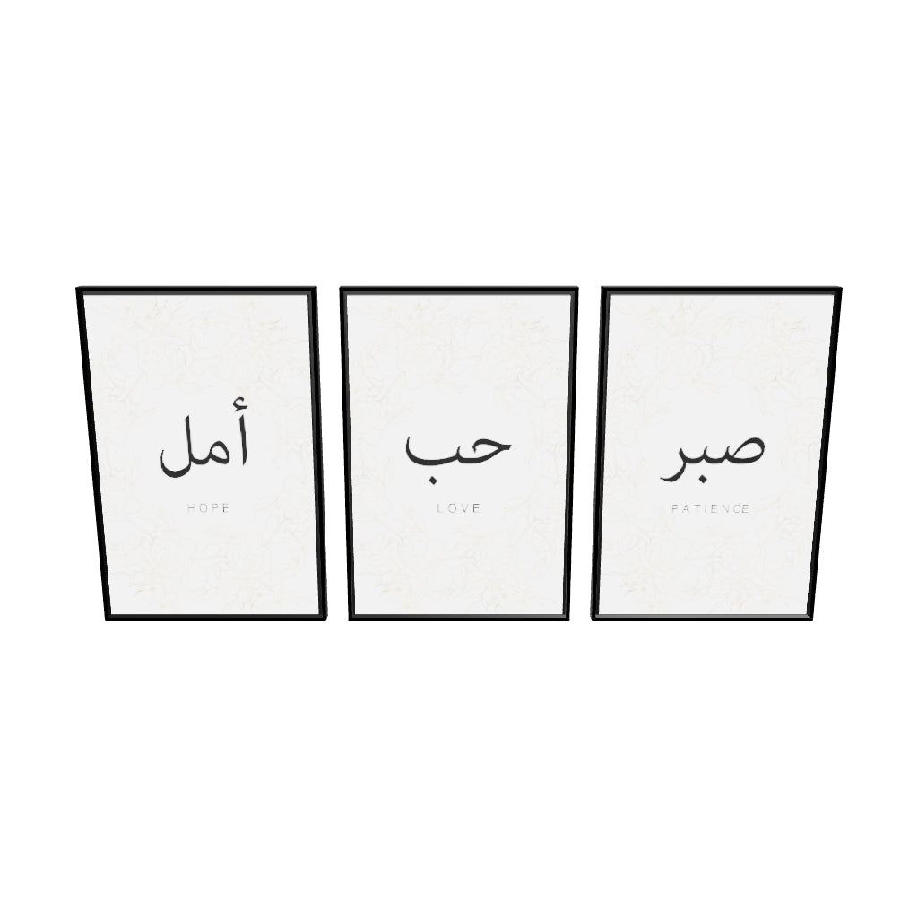 Sabr, Hub, Amal